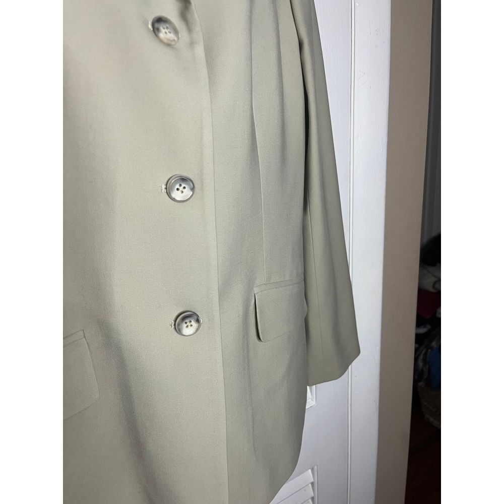 Lands' End classic khaki wool blazer size 10 Tall Perfect condition Preppy class - Picture 2 of 4